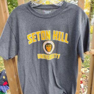 Seton Hill University Mens T-Shirt Gray Size Medium